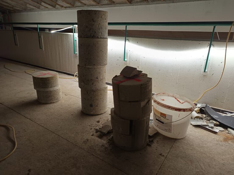 Saubere Kernbohrung ohne Abplatzungen